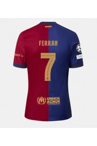 Fotbalové Dres Barcelona Ferran Torres #7 Domácí Oblečení 2024-25 Krátký Rukáv